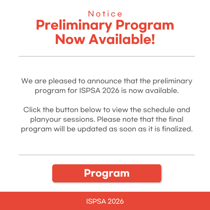 ISPSA 2026 popup image